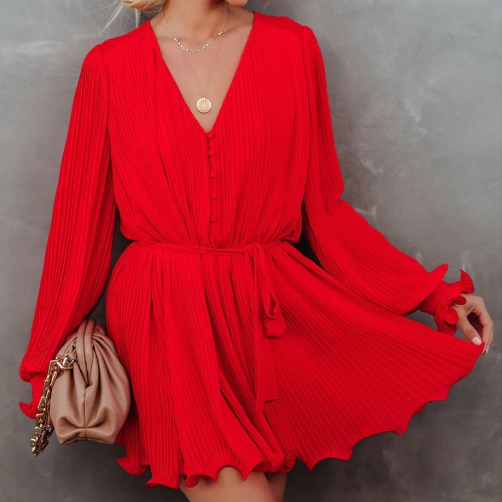 VICI Collection bright red dress NEVER WORN. Fun and flirty dress.